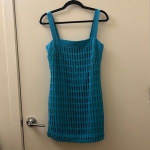 Mesh light blue dress